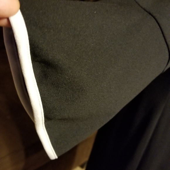 Black Dress trimmed in White - Picture 1 of 7